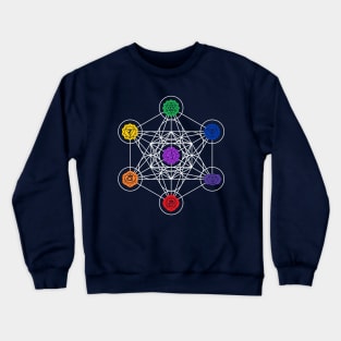 Metatron’s Cube Chakras Crewneck Sweatshirt